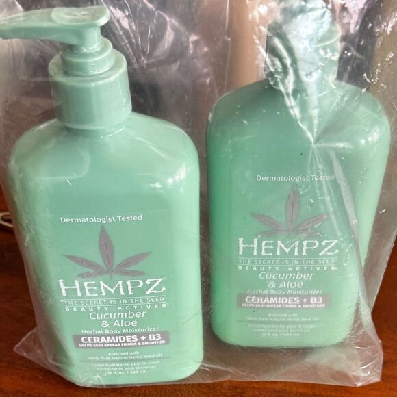 Hempz Body Lotion - Cucumber & Aloe Herbal Limited Edition Daily lotion 17 OZ - Picture 7 of 7